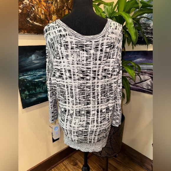 Lane Bryant white and black cardigan 18/20 - Picture 2 of 5